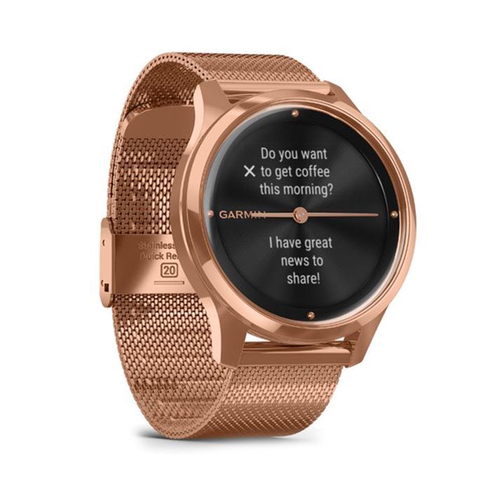 Смарт-часы Garmin vivomove Luxe, Rose Gold, Milanese (010-02241-24) изображение 3