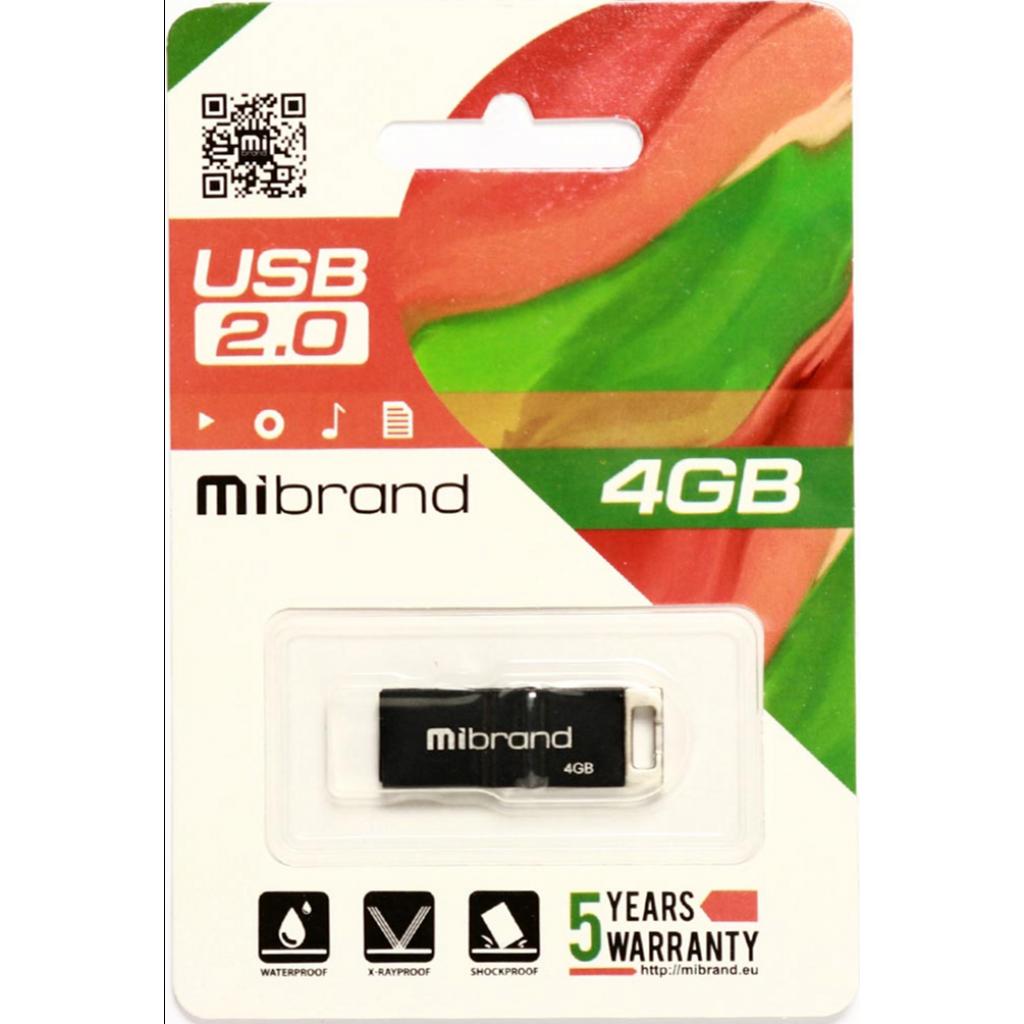 USB флеш накопитель Mibrand 4GB Сhameleon Black USB 2.0 (MI2.0/CH4U6B) изображение 2
