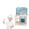 Ігровий набір Viga Toys кухня з дерева з аксесуарами PolarB блакитна (44047) зображення 9