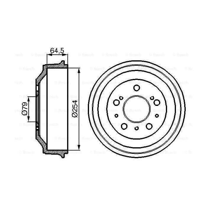 Тормозной барабан Bosch 0 986 477 098