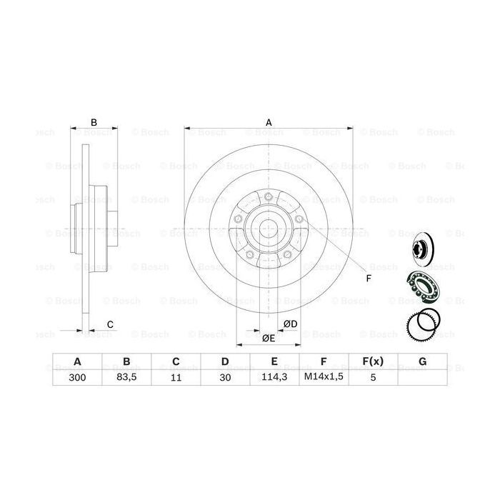 Гальмівний диск Bosch 0 986 479 445 зображення 5