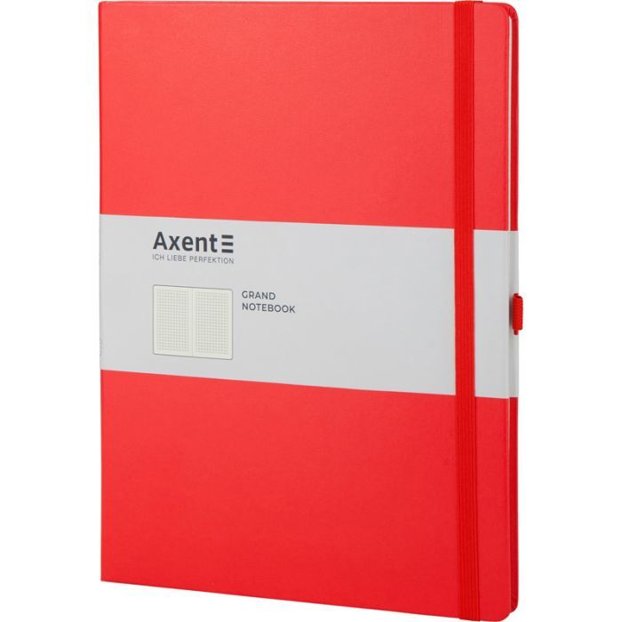 Блокнот Axent Partner Grand, 210х295, 100 л, клет, красный (8203-06-A) изображение 2