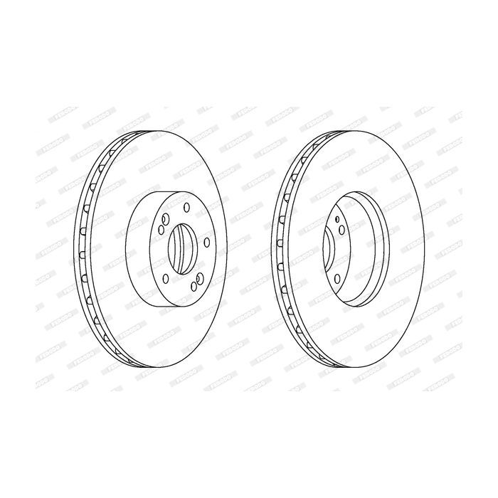 Тормозной диск FERODO DDF1631C-1