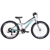 Велосипед Formula 24" ACID 1.0 Vbr рама-12" 2021 Silver/Green (OPS-FR-24-286)