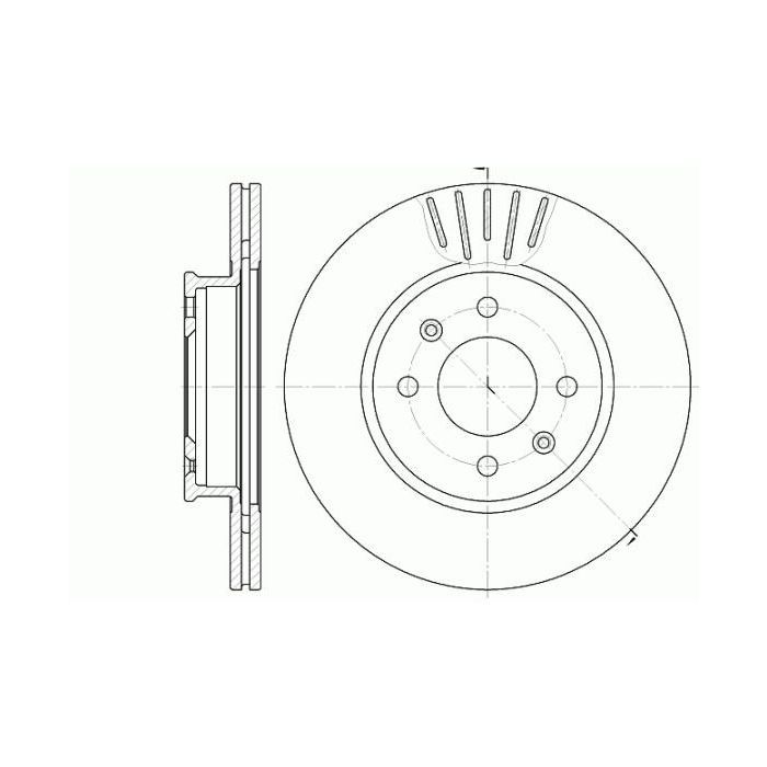 Тормозной диск REMSA 6666.10