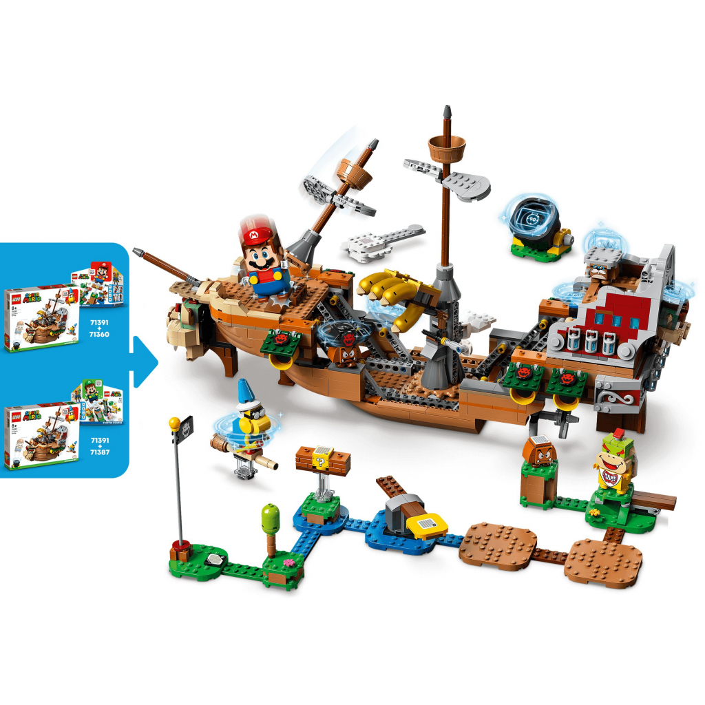 Конструктор LEGO Super Mario Дополнительный набор Летучий корабль Боузер (71391) изображение 5