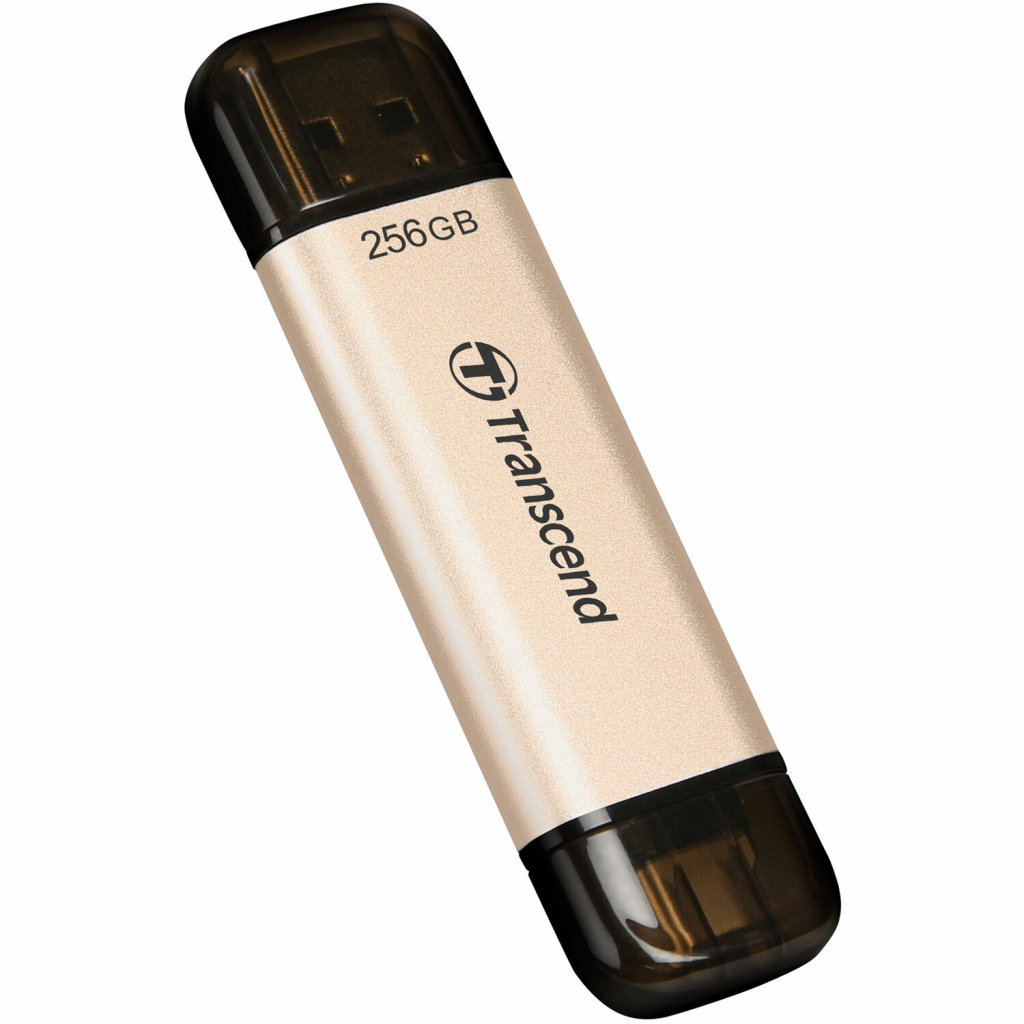 USB флеш накопичувач Transcend 128GB JetFlash 930 Gold-Black USB 3.2/Type-C (TS128GJF930C) зображення 3