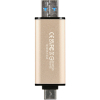 USB флеш накопитель Transcend 256GB JetFlash 930 Gold-Black USB 3.2/Type-C (TS256GJF930C) изображение 7