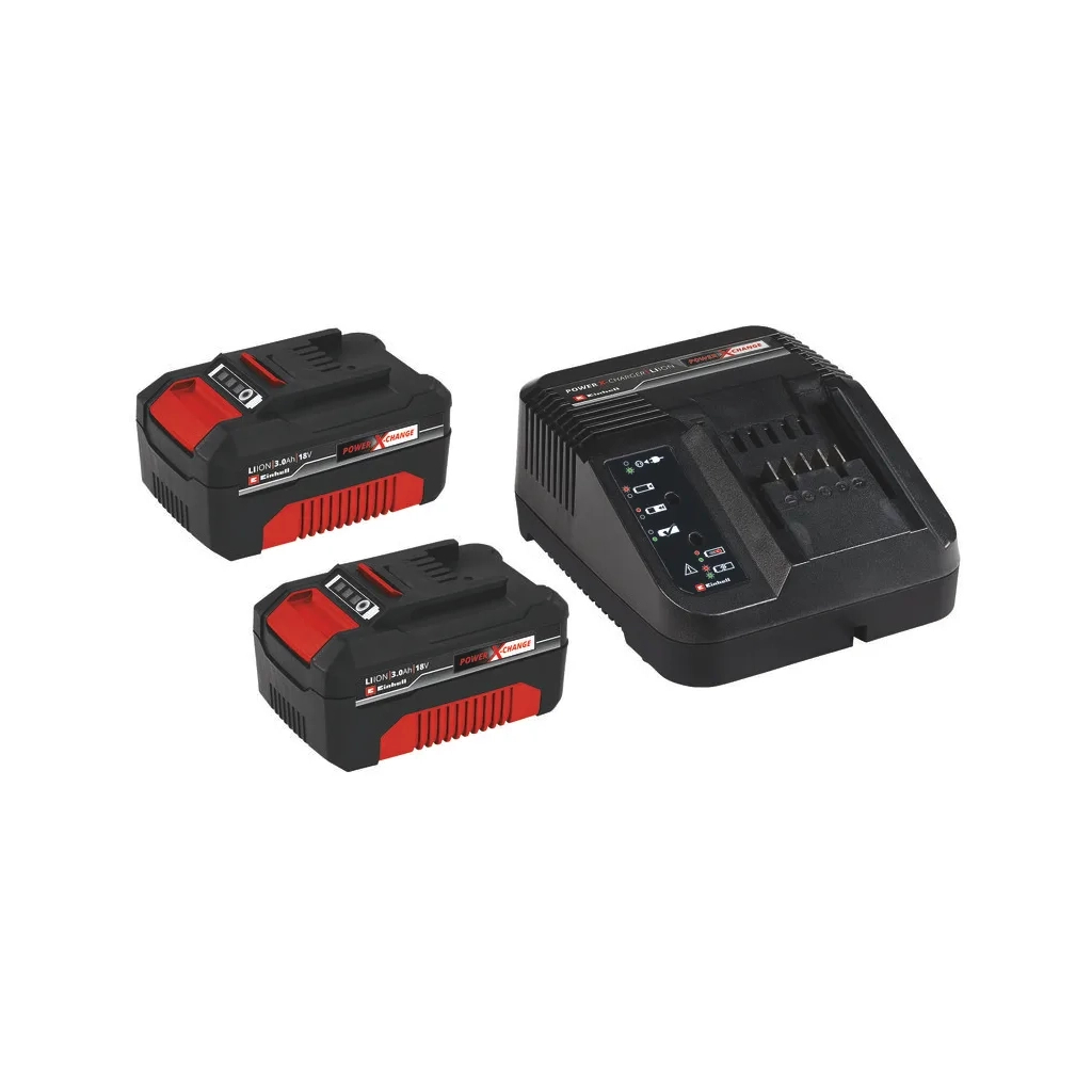 Набор аккумулятор + зарядное устройство Einhell 18V 2x3.0Ah Starter-Kit, PXC + ЗУ (4512098)