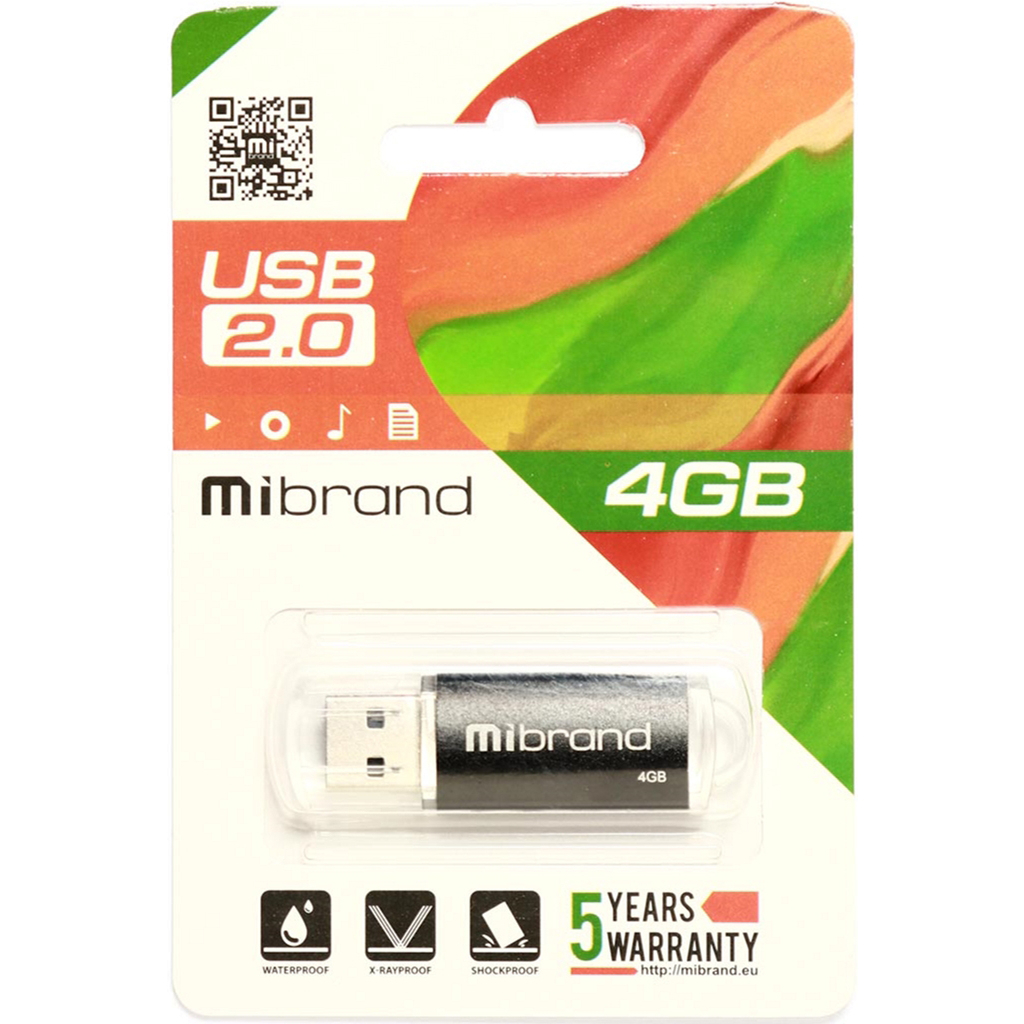 USB флеш накопитель Mibrand 4GB Cougar Silver USB 2.0 (MI2.0/CU4P1S) изображение 3