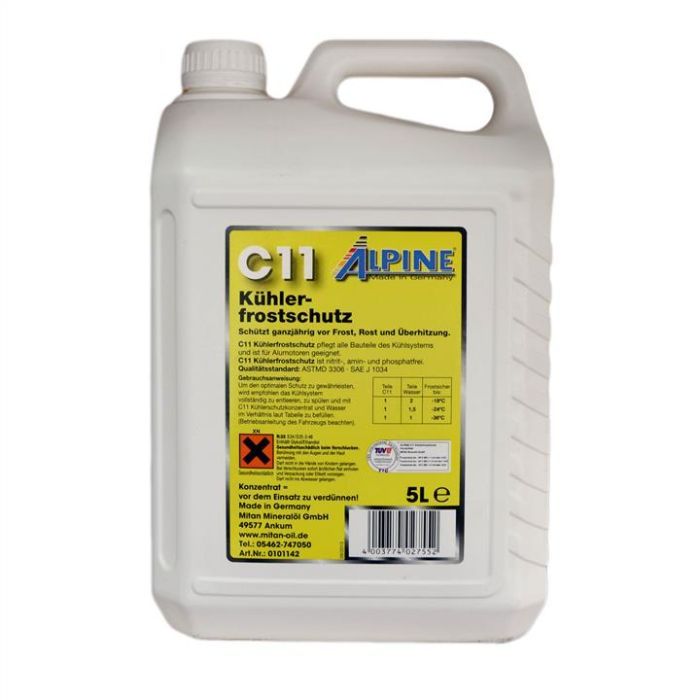 Антифриз Alpine концентрат C11 Кuhlerfrostschutz жовт. 5л (1145Y-5)