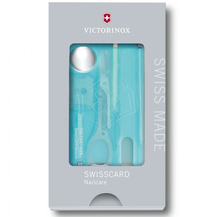 Мультитул Victorinox SwissCard NailCare Transparent Blue (0.7240.T21) зображення 5