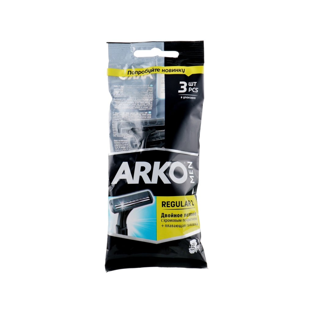 Бритва ARKO Regular 2 двойное лезвие 3 шт. (8690506414139)