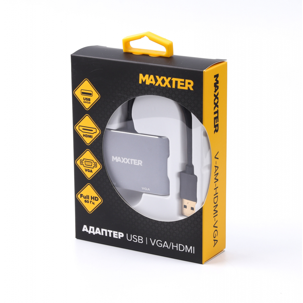 Перехідник Maxxter USB to HDMI/VGA (V-AM-HDMI-VGA) зображення 4