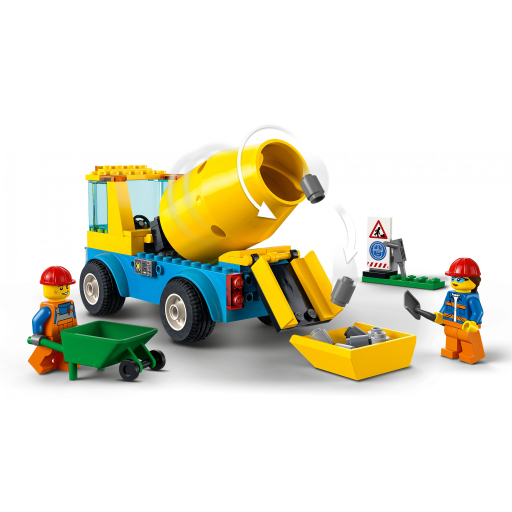 Конструктор LEGO City Great Vehicles Бетонозмішувач 85 деталей (60325) зображення 3