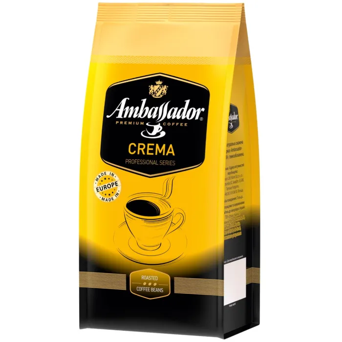 Кофе Ambassador в зернах 1000г пакет, "Crema" (am.52081)