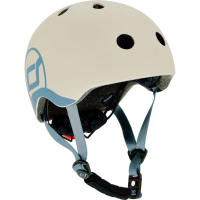 Photos - Bike Helmet Scoot & Ride Шолом Scoot&Ride LED 51-55 см S/M Light Grey  SR-190605-ASH (SR-190605-ASH)