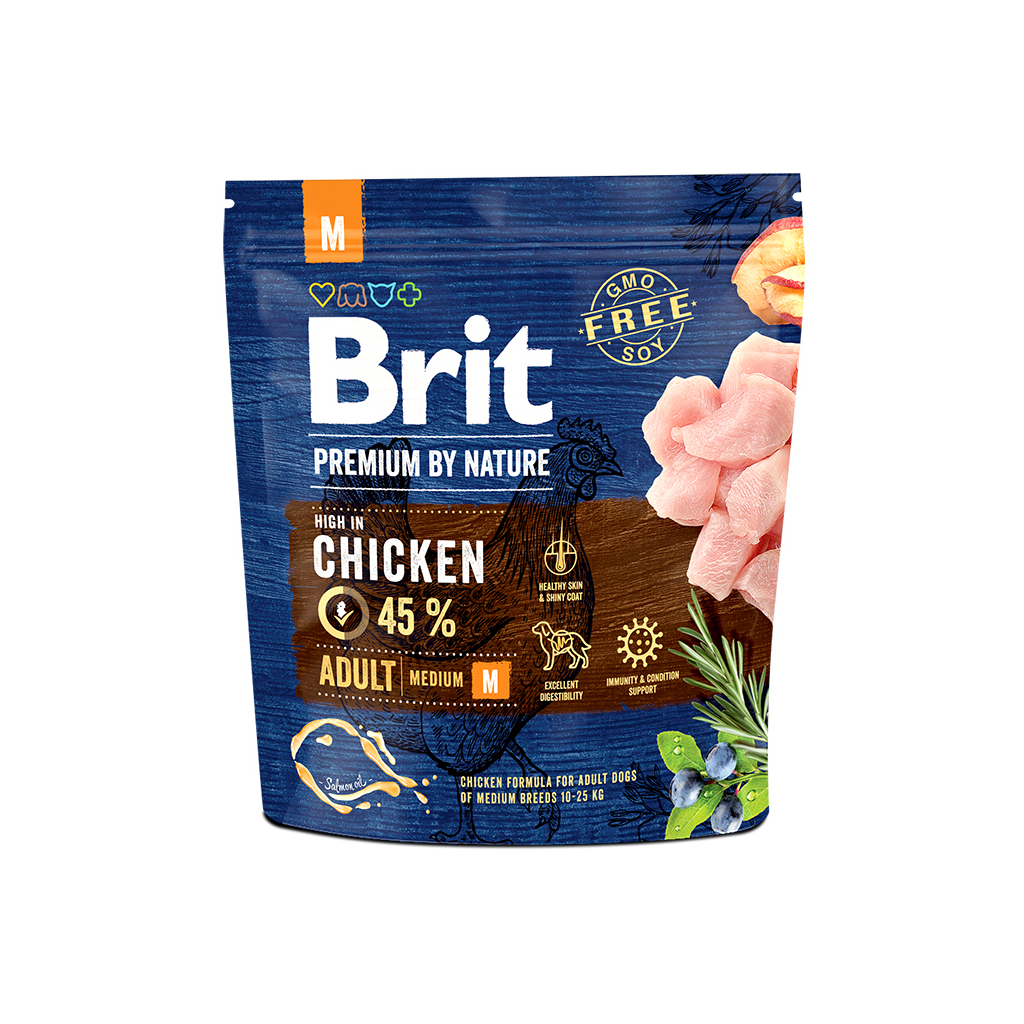 Сухой корм для собак Brit Premium Dog Adult M 3 кг (8595602526352)