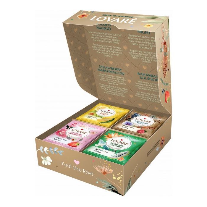 Чай Lovare Green Tea Assorted 32 шт (79655) изображение 2