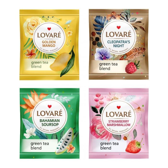 Чай Lovare Green Tea Assorted 32 шт (79655) изображение 3