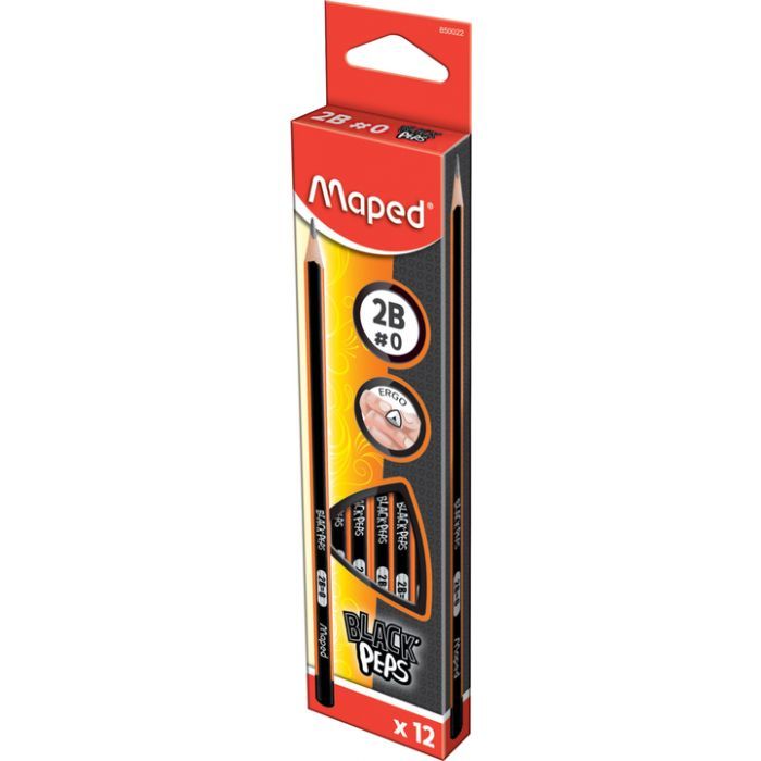 Карандаш графитный Maped BLACK PEPS, HB, без ластика (MP.850021) изображение 2