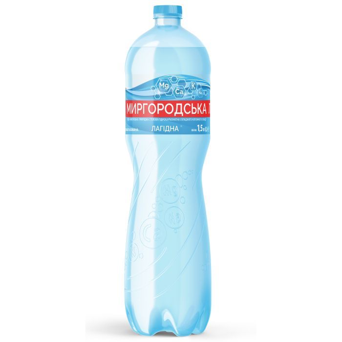 Минеральная вода Миргородська Лагідна 1.5 сл/газ пет (4820000430975) изображение 2