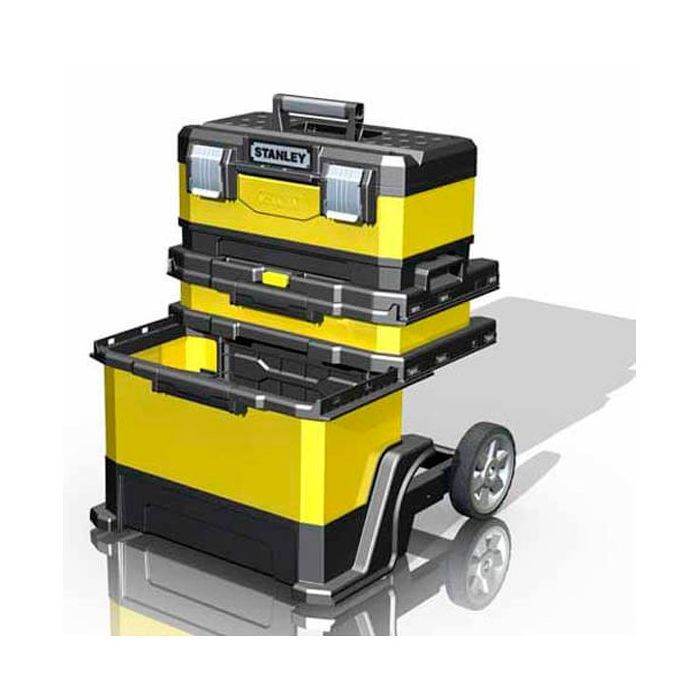 Ящик для инструментов Stanley Rolling Workshop, 568x730x389 мм, с колесами (1-95-621) изображение 2