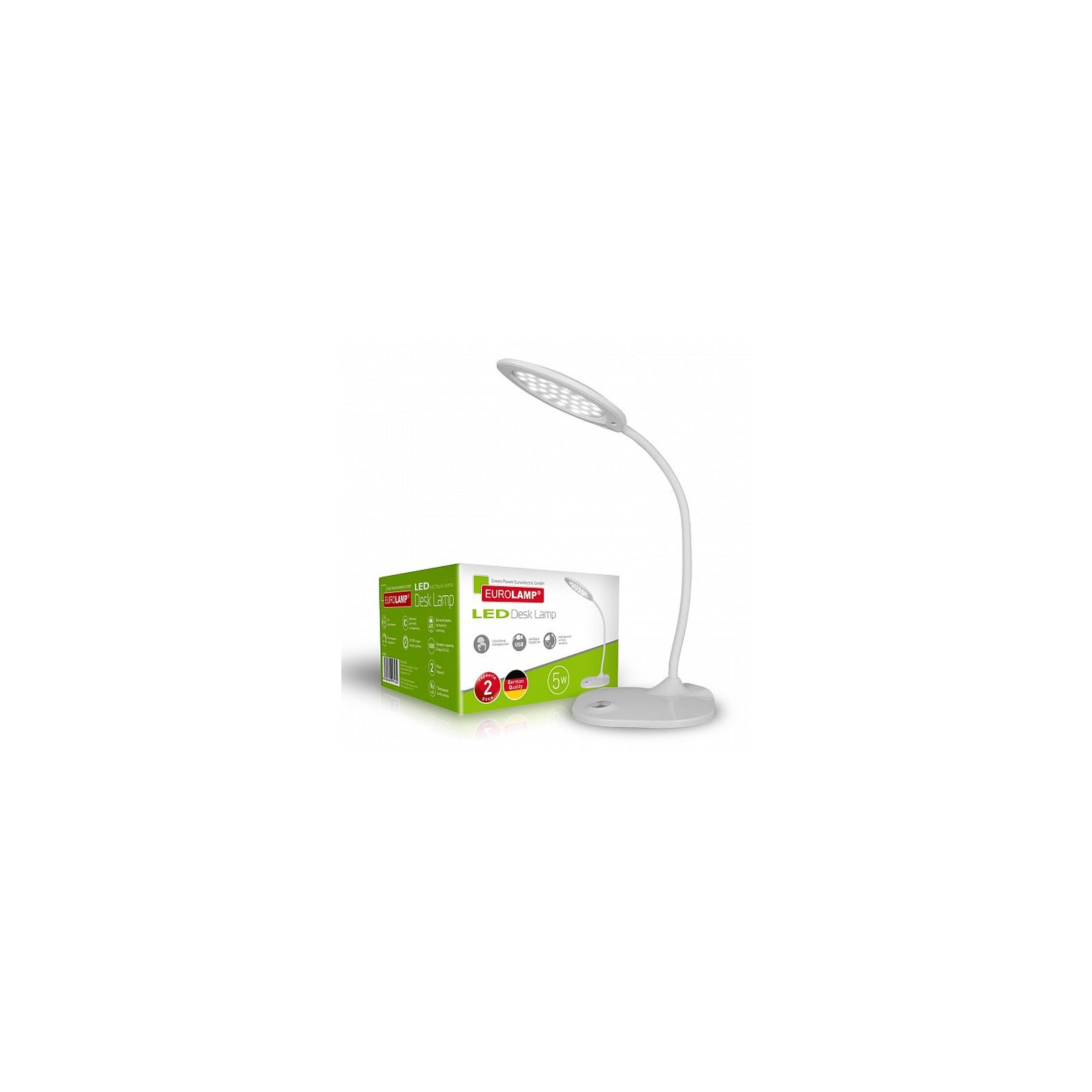 Настільна лампа Eurolamp 5W 5300-5700K (white) (LED-TLG-4(white)) зображення 2