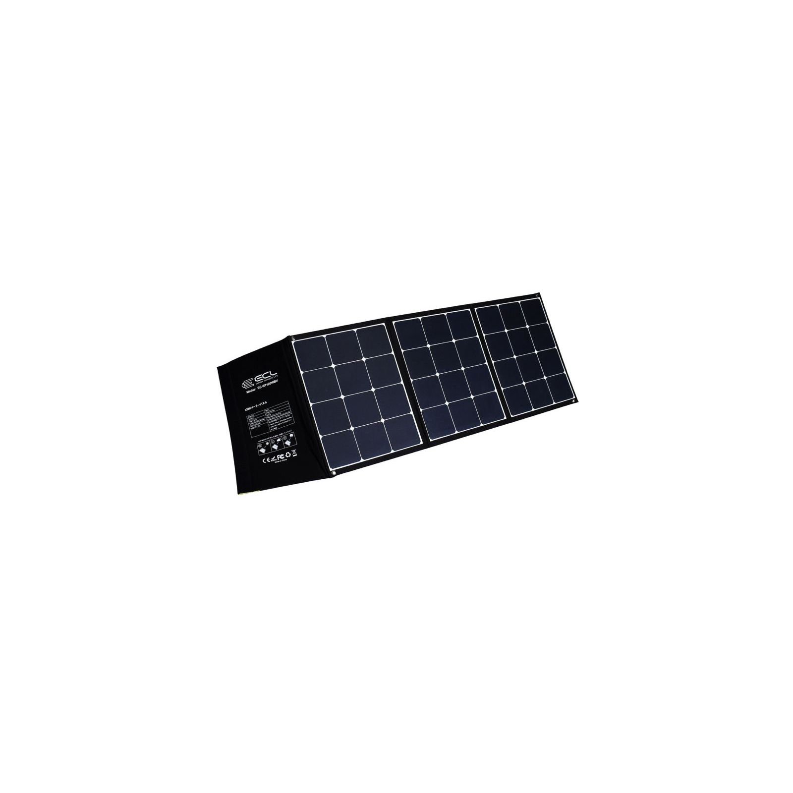 Портативная солнечная панель ECL 120W регулятор USB-C 2xUSB 1xQC 3.0 1550x555x5мм 3.9кг (EC-SP120WBV)