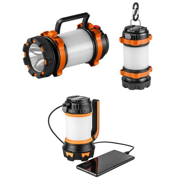 Фонарь Neo Tools 800 люмен 3в1, power bank, лампа, 10Вт, 1200 мАг (99-031) изображение 3