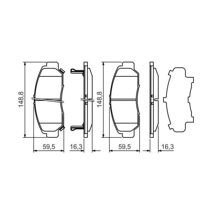 Тормозные колодки Bosch 0 986 424 722 изображение 7