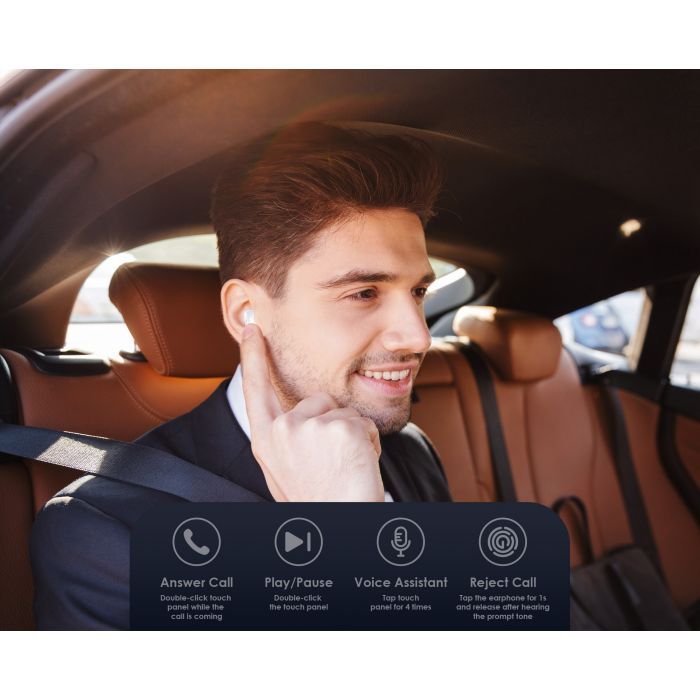 Наушники Tecno Minipods M1 Mono White (4895180759475) изображение 4