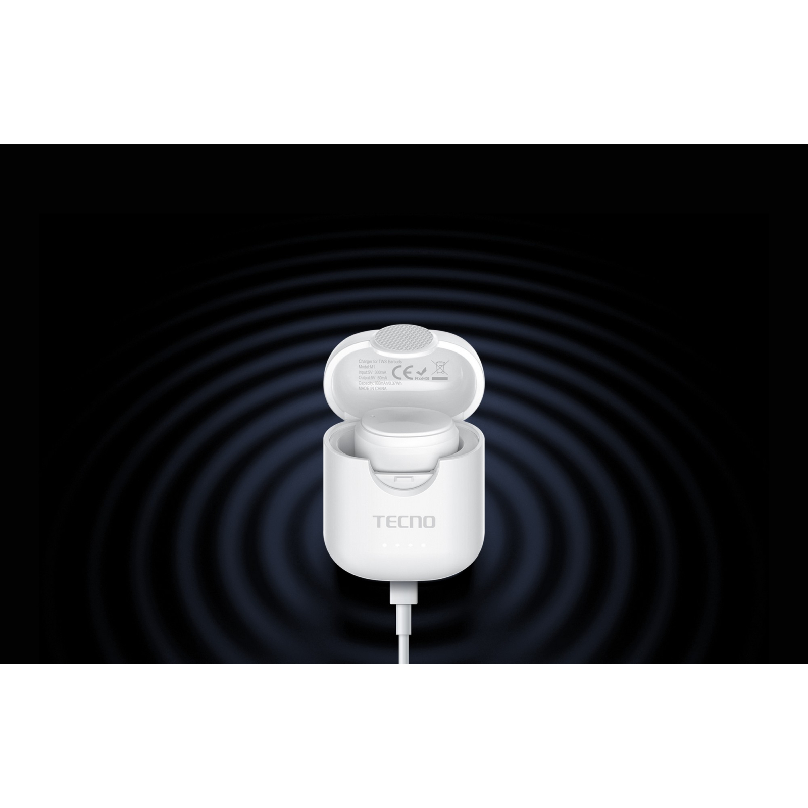 Навушники Tecno Minipods M1 Mono White (4895180759475) зображення 8
