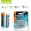 Батарейка ColorWay AAA LR03 Alkaline Power (лужні) * 4 blister (CW-BALR03-4BL) зображення 2