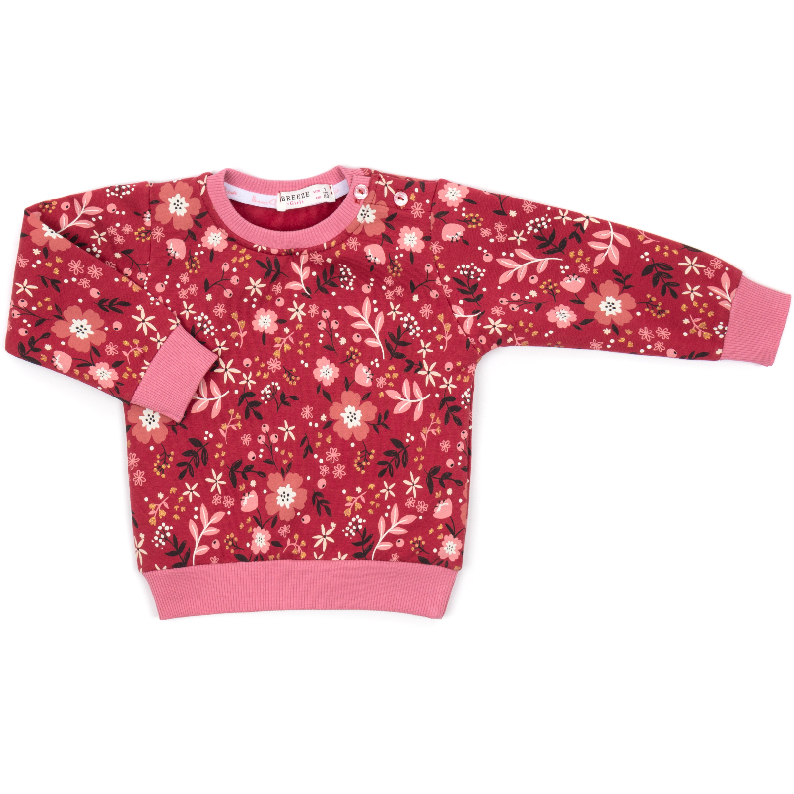 Набір дитячого одягу Breeze на флісі (17306-80G-red) зображення 2