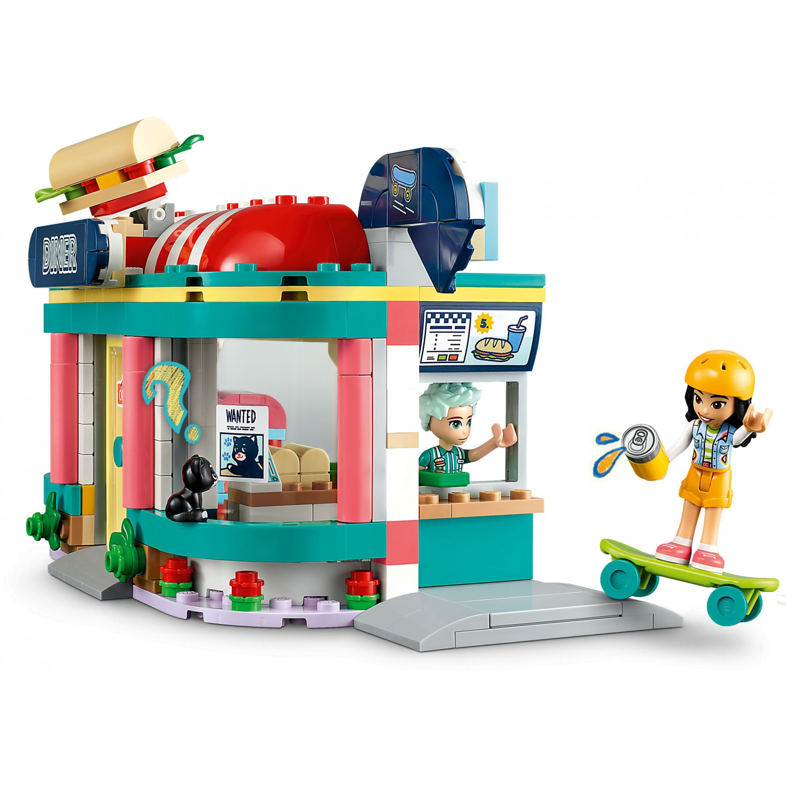 Конструктор LEGO Friends Хартлейк Сіті: ресторанчик в центрі міста 346 деталей (41728) зображення 4