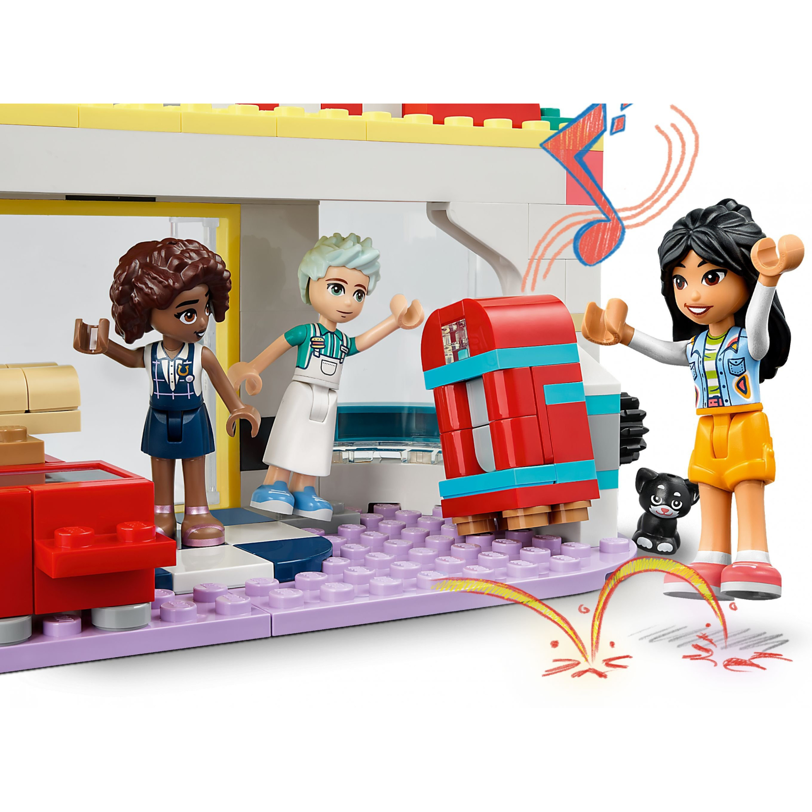 Конструктор LEGO Friends Хартлейк Сіті: ресторанчик в центрі міста 346 деталей (41728) зображення 9