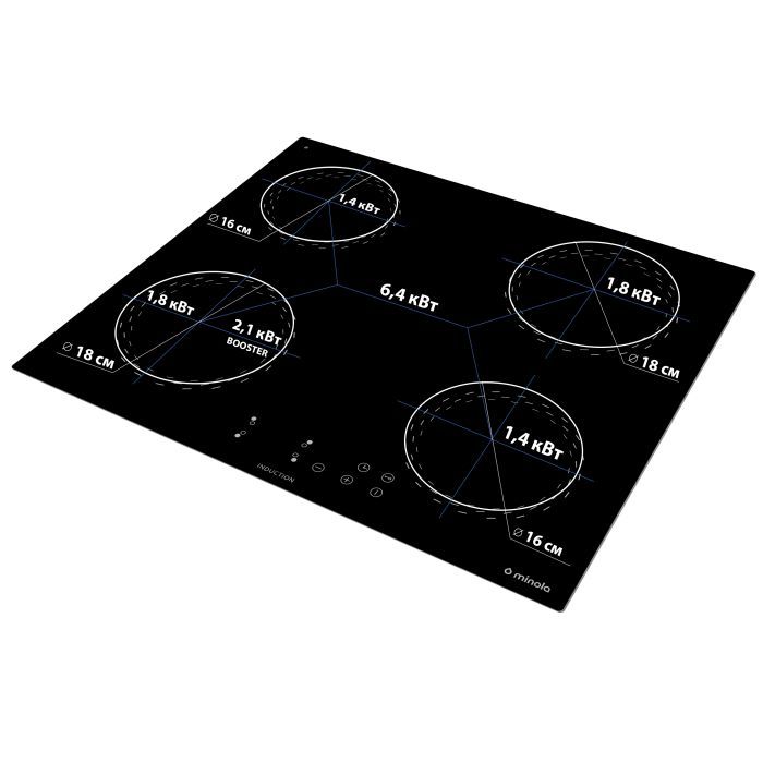 Варочна поверхня Minola MI 6038 KBL зображення 7