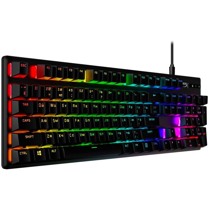 Клавиатура HyperX Alloy Origins PBT HX Aqua (639N5AA) изображение 2