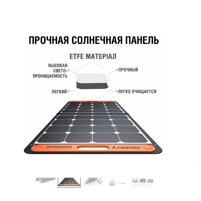 Портативная солнечная панель Jackery SolarSaga 100W (SolarSaga100) изображение 2