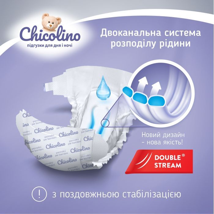 Подгузники Chicolino Medium Classico Размер 4 (7-14 кг) 36 шт (4823098410805) изображение 3