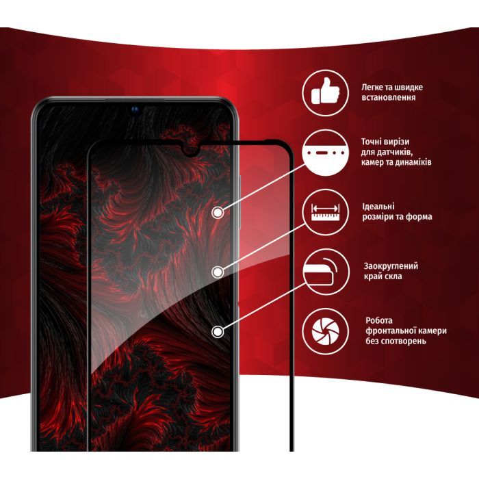 Скло захисне Intaleo Full Glue ZTE Blade V40 Vita (1283126545696) зображення 2