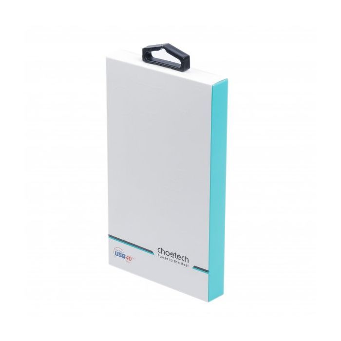 Дата кабель USB-C to USB-C 0.8m USB4 40Gbps PD 100W 8K60Hz Choetech (XCC-1028-BK) зображення 10