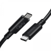 Дата кабель USB-C to USB-C 0.8m USB4 40Gbps PD 100W 8K60Hz Choetech (XCC-1028-BK) изображение 2