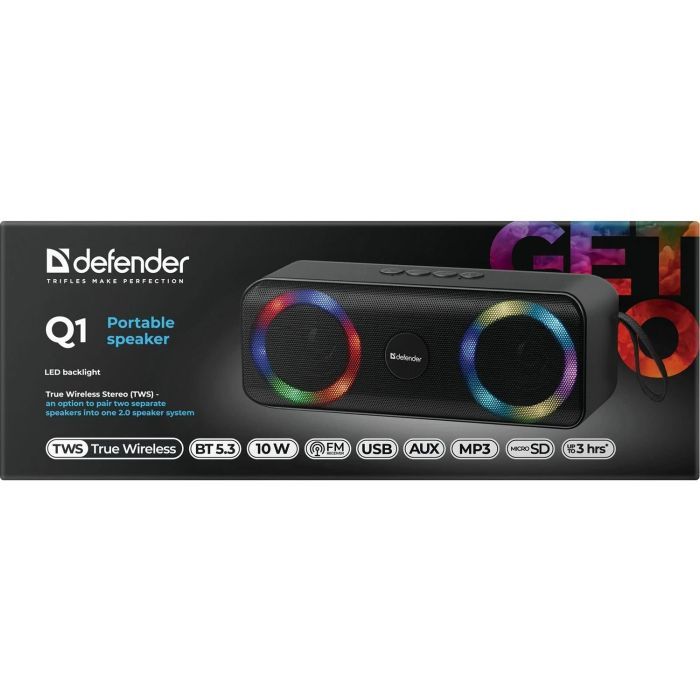Акустична система Defender Q1 10Вт Black (65301) зображення 6