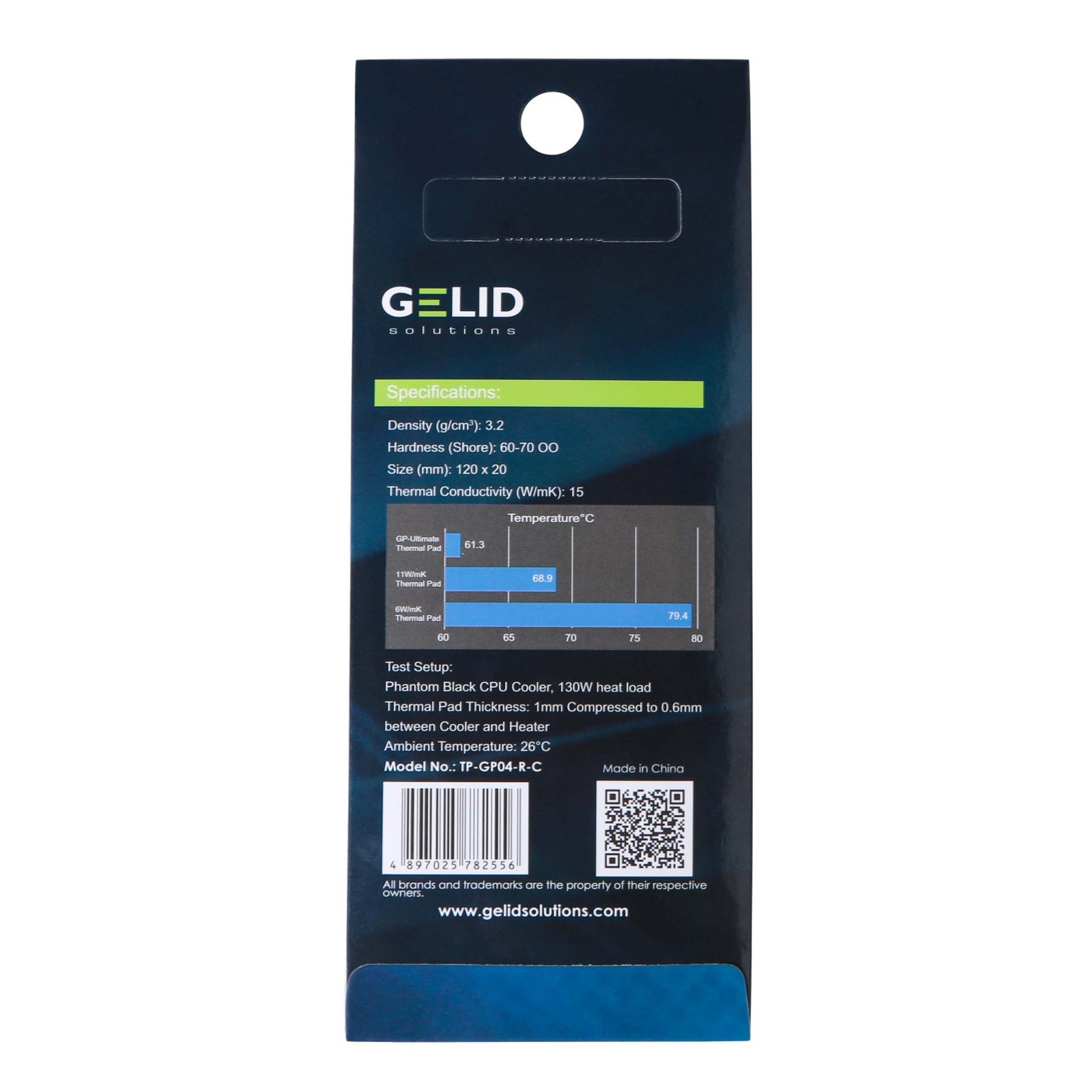 Термопрокладка Gelid Solutions GP-Ultimate 120x20x0.5 mm 2шт (TP-VP04-R-A) зображення 4