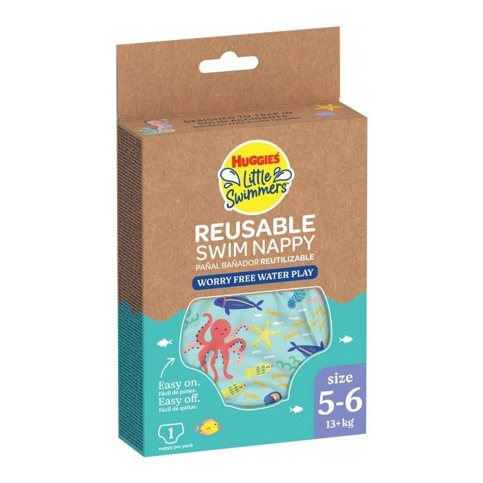 Підгузки Huggies Little Swimmers Розмір 5-6 багаторазові для плавання 1 шт (5029053583068) зображення 2