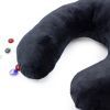 Подушка MirSon для путешествий №8752 Velvet Line 28-0007 Black 50% Memory (2200006348375) изображение 3