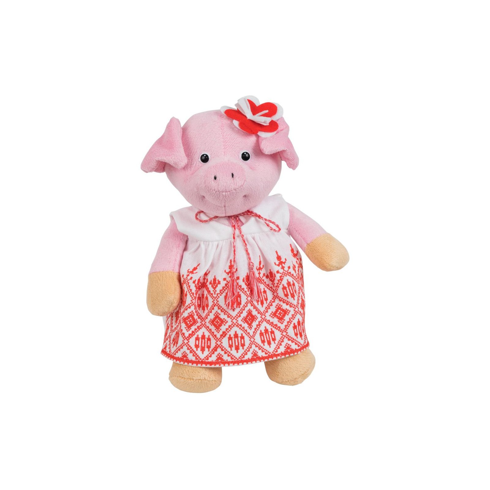 Мягкая игрушка Tigres Cвинка-девочка в вышиванке, 25 см (СВ-0022)