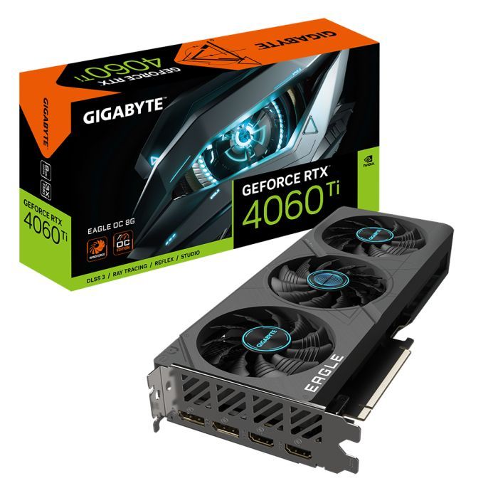 Відеокарта GIGABYTE GeForce RTX4060Ti 8Gb EAGLE OC (GV-N406TEAGLE OC-8GD) зображення 4
